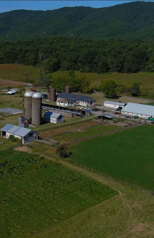 Aerial View of Catawba Sustainability Farm