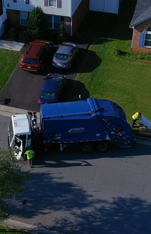 Trash Truck Aerial